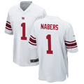 Choea NY.Giants #1 Malik Nabers Player White Game Stitched Jerseys