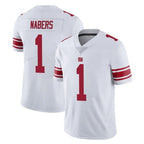 Choea NY.Giants #1 Malik Nabers Player White Limited Vapor Untouchable Home Game Stitched Jerseys