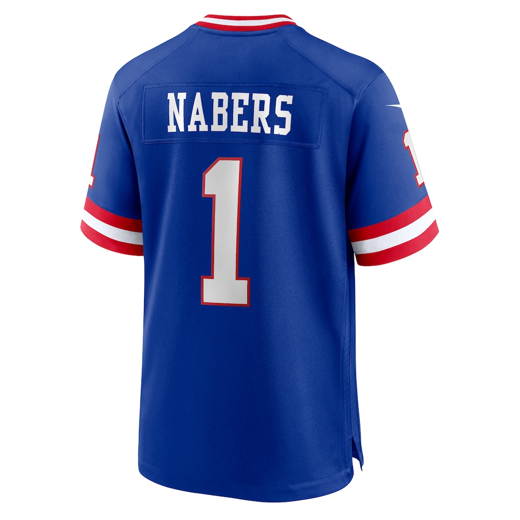 Choea NY.Giants #1 Malik Nabers Royal Game Player Stitched Jerseys