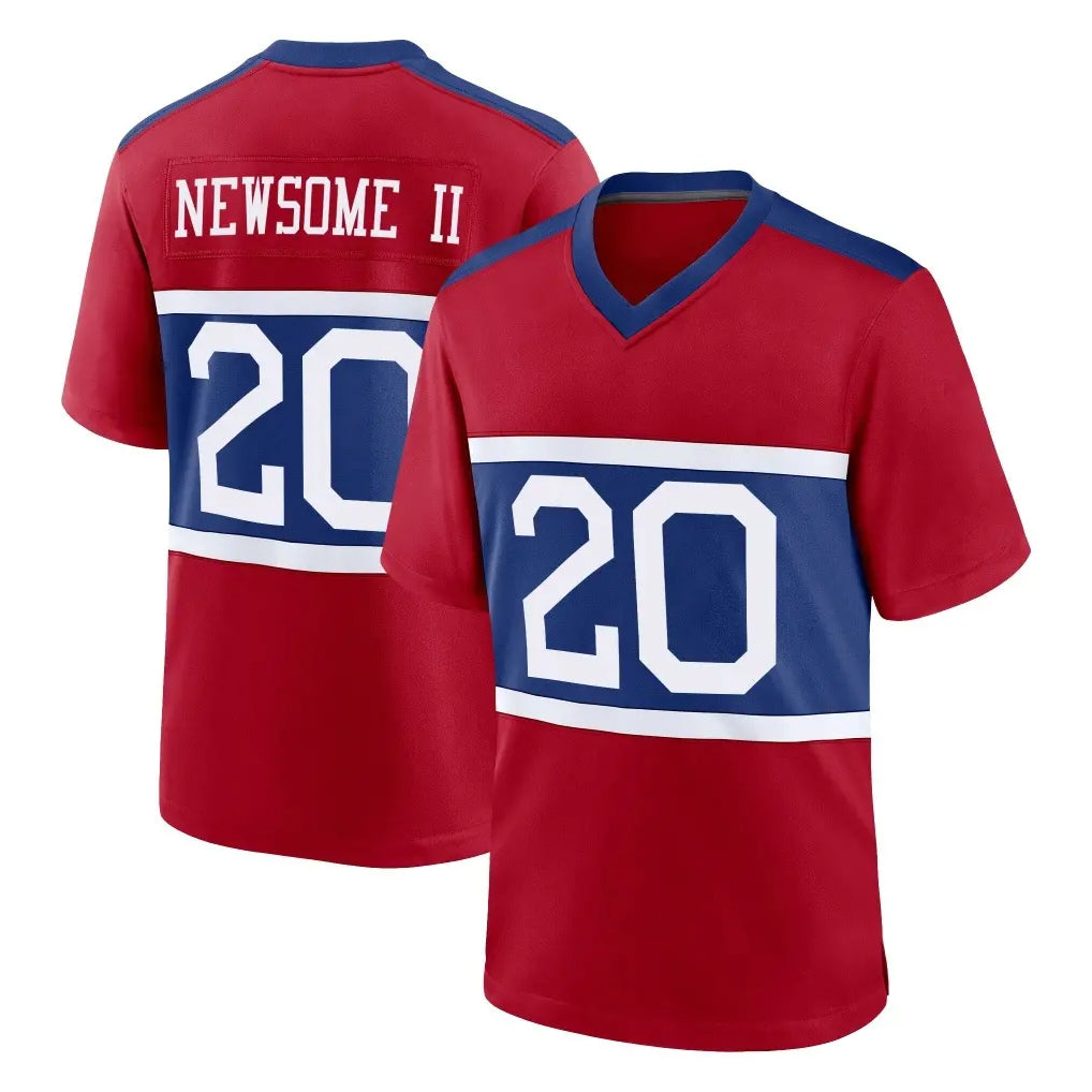 Choea NY.Giants #20 Greg Newsome II Player Red Century Home Game Stitched Jerseys