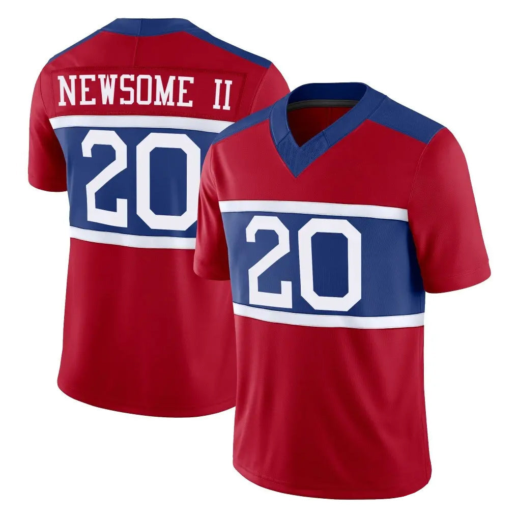 Choea NY.Giants #20 Greg Newsome II Player Red Century Vapor F.U.S.E. Home Game Stitched Jerseys