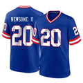 Choea NY.Giants #20 Greg Newsome II Player Royal Classic Home Game Stitched Jerseys