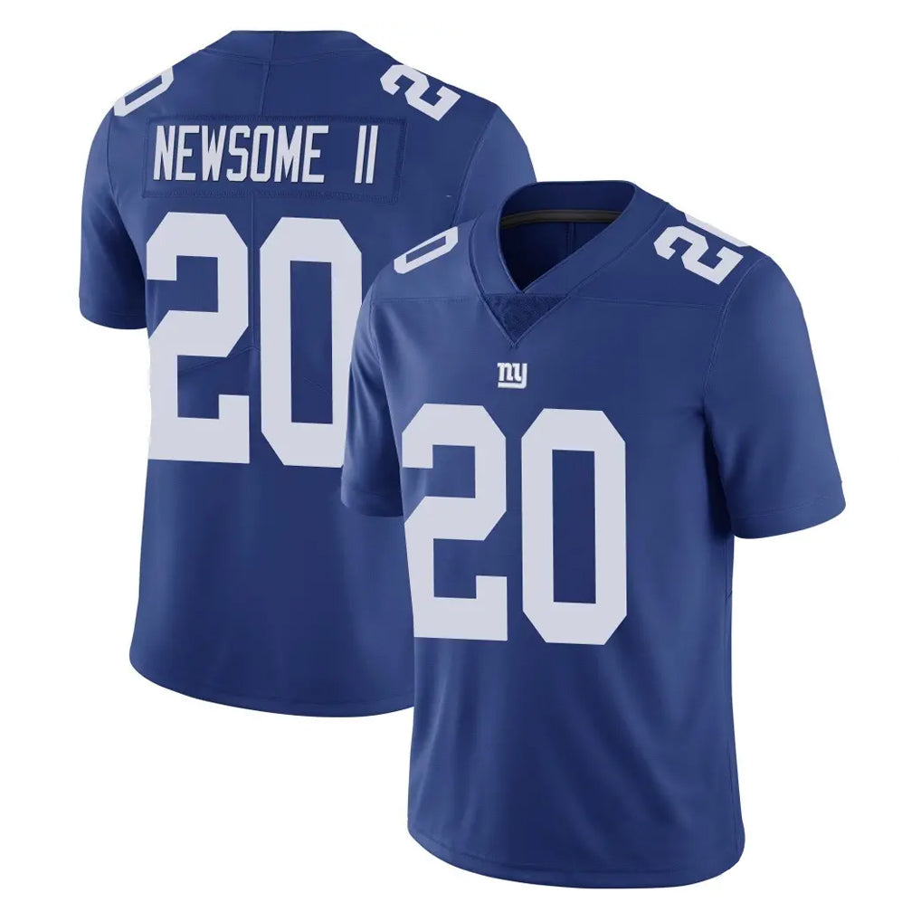 Choea NY.Giants #20 Greg Newsome II Player Royal Limited Vapor Untouchable Home Game Stitched Jerseys
