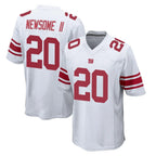 Choea NY.Giants #20 Greg Newsome II Player White Home Game Stitched Jerseys