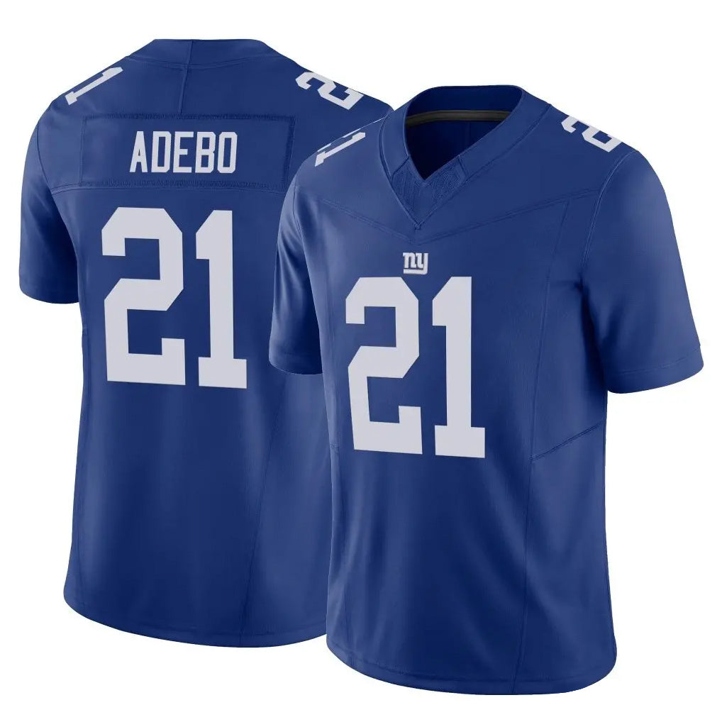 Choea NY.Giants #21 Paulson Adebo Player Royal Limited Vapor F.U.S.E. Home Game Stitched Jerseys