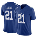 Choea NY.Giants #21 Paulson Adebo Player Royal Limited Vapor F.U.S.E. Home Game Stitched Jerseys