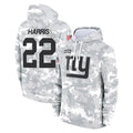 Choea NY.Giants #22 Najee Harris Player Arctic Camo Salute to Service Pullover Hoodies Limited Game Stitched Jerseys