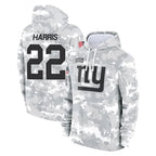 Choea NY.Giants #22 Najee Harris Player Arctic Camo Salute to Service Pullover Hoodies Limited Game Stitched Jerseys