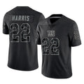 Choea NY.Giants #22 Najee Harris Player Black Limited Reflective Home Game Stitched Jerseys