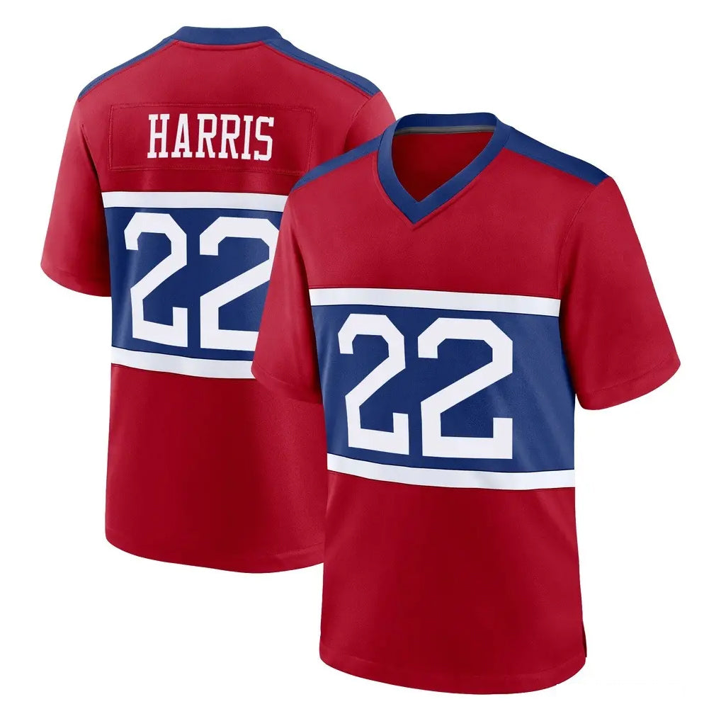 Choea NY.Giants #22 Najee Harris Player Red Century Home Game Stitched Jerseys