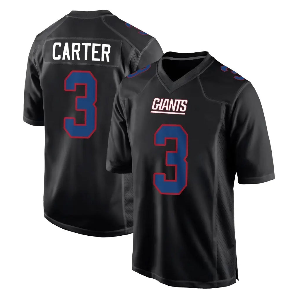 Choea NY.Giants #3 Abdul Carter Player Carbon Fashion Limited Home Game Stitched Jerseys