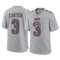 Choea NY.Giants #3 Abdul Carter Player Gray Atmosphere Fashion Limited Game Stitched Jerseys