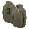 Choea NY.Giants #3 Abdul Carter Player Olive Salute to Service Pullover Hoodies Limited Stitched Jerseys