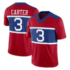 Choea NY.Giants #3 Abdul Carter Player Red Century Vapor F.U.S.E. Home Game Stitched Jerseys