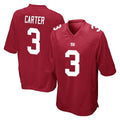 Choea NY.Giants #3 Abdul Carter Player Red Home Game Stitched Jerseys