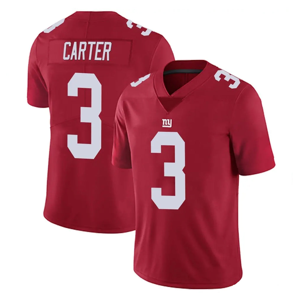 Choea NY.Giants #3 Abdul Carter Player Red Limited Vapor Untouchable Home Game Stitched Jerseys