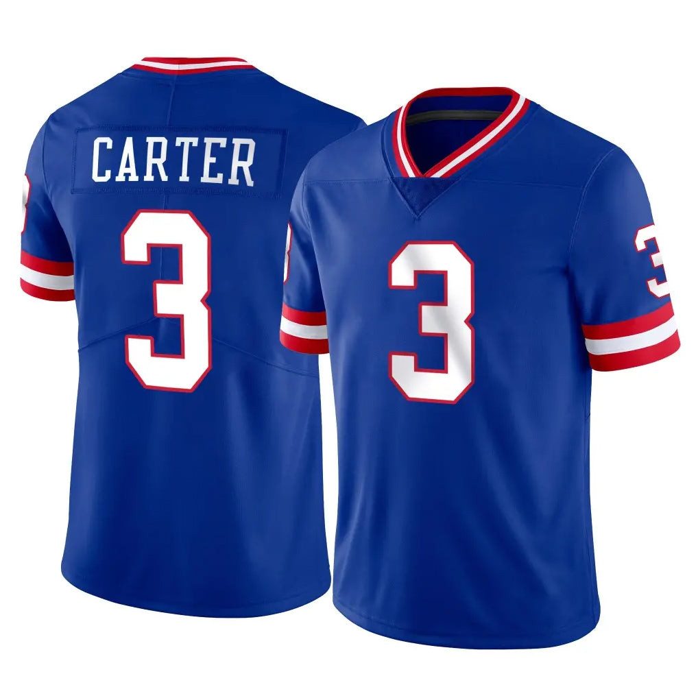 Choea NY.Giants #3 Abdul Carter Player Royal Classic Vapor Home Game Stitched Jerseys
