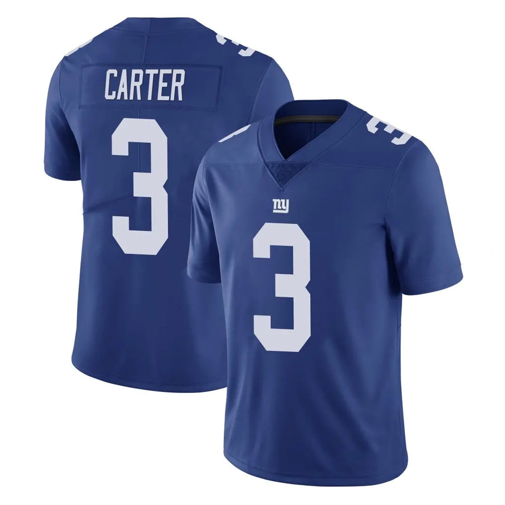 Choea NY.Giants #3 Abdul Carter Player Royal Limited Vapor Untouchable Home Game Stitched Jerseys