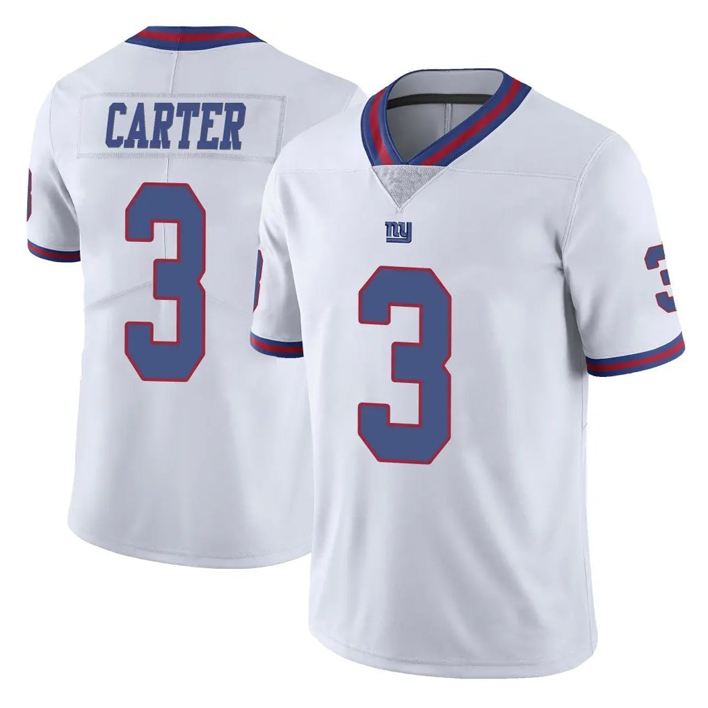 Choea NY.Giants #3 Abdul Carter Player White Color Rush Home Game Stitched Jerseys