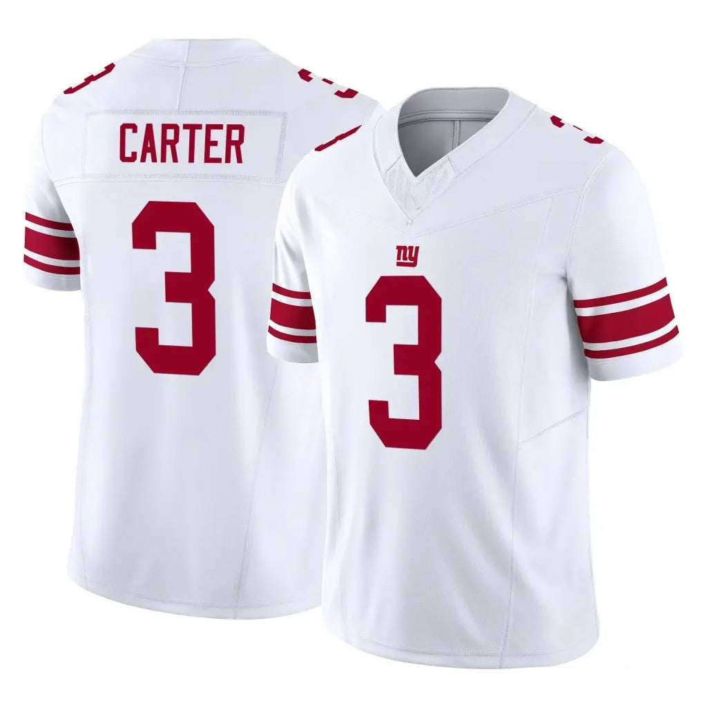 Choea NY.Giants #3 Abdul Carter Player White Limited Vapor F.U.S.E. Home Game Stitched Jerseys