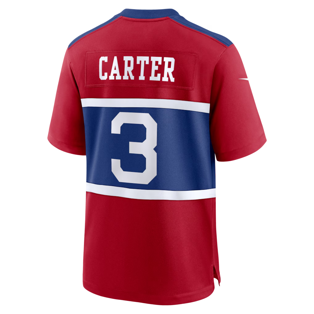 Choea NY.Giants #3 Abdul Carter Red Alternate Game Stitched Jerseys