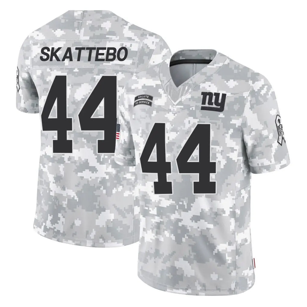 Choea NY.Giants #44 Cam Skattebo Player Arctic Camo Salute To Service Limited Game Stitched Jerseys