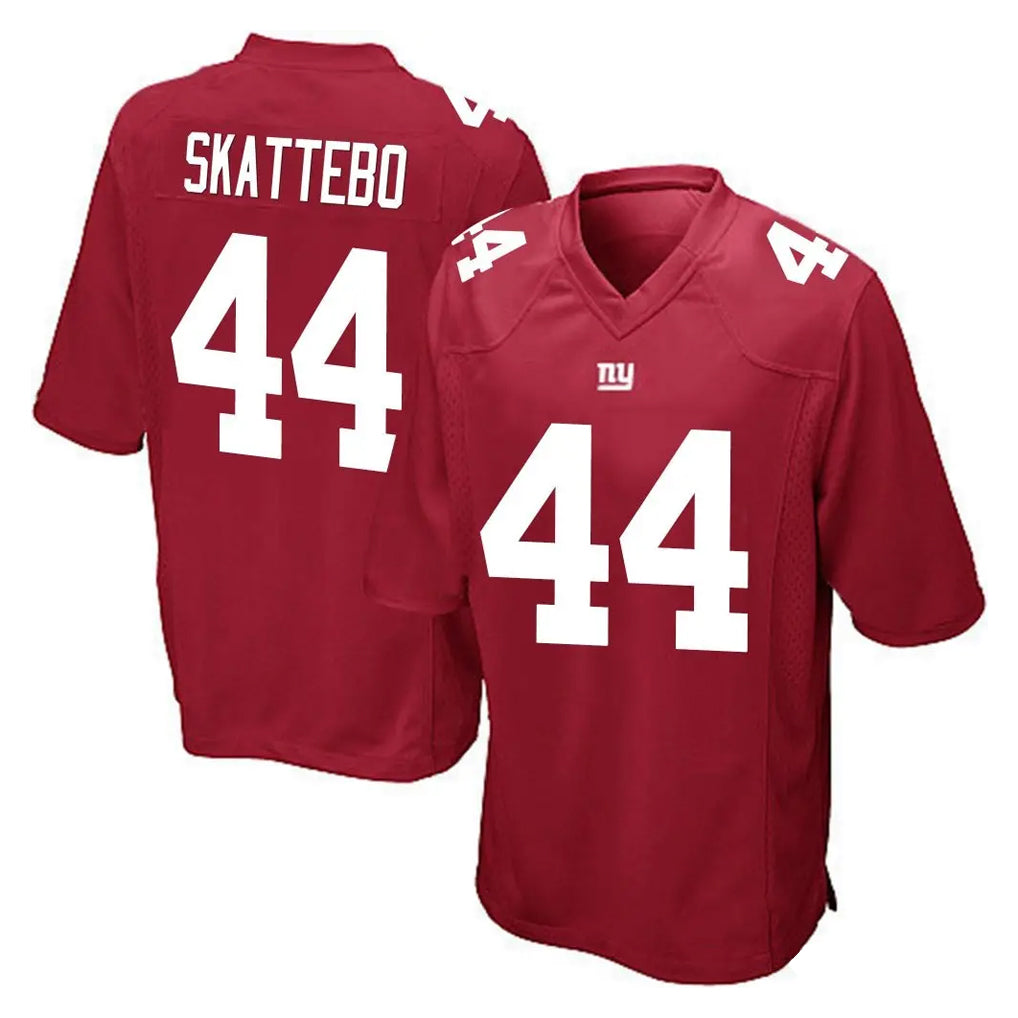Choea NY.Giants #44 Cam Skattebo Player Red Home Game Stitched Jerseys