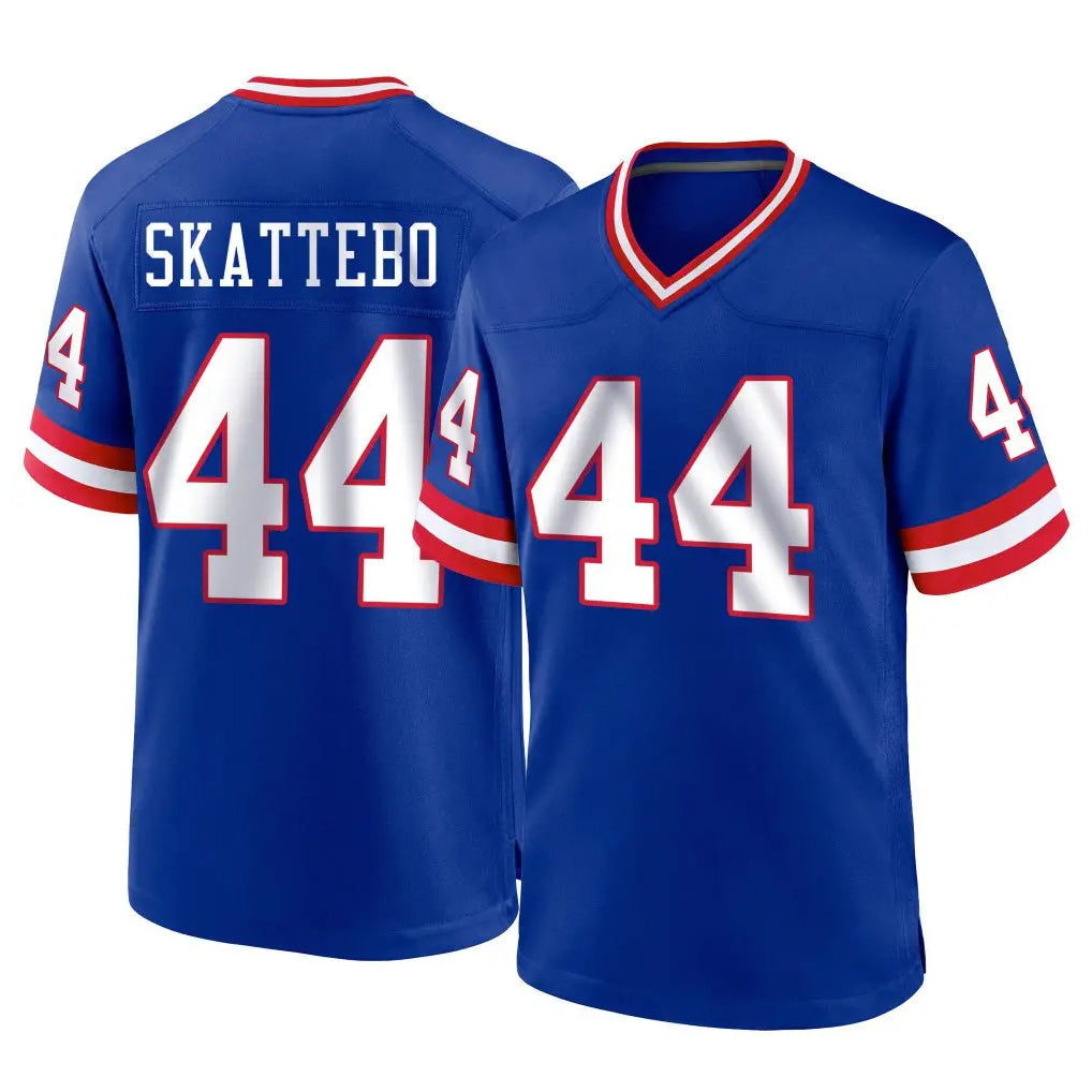 Choea NY.Giants #44 Cam Skattebo Player Royal Classic Home Game Stitched Jerseys