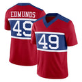 Choea NY.Giants #49 Tremaine Edmunds Player Red Century Vapor F.U.S.E. Home Game Stitched Jerseys