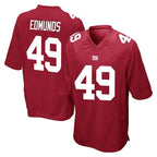Choea NY.Giants #49 Tremaine Edmunds Player Red Home Game Stitched Jerseys