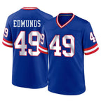 Choea NY.Giants #49 Tremaine Edmunds Player Royal Classic Home Game Stitched Jerseys