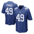 Choea NY.Giants #49 Tremaine Edmunds Player Royal Home Game Stitched Jerseys