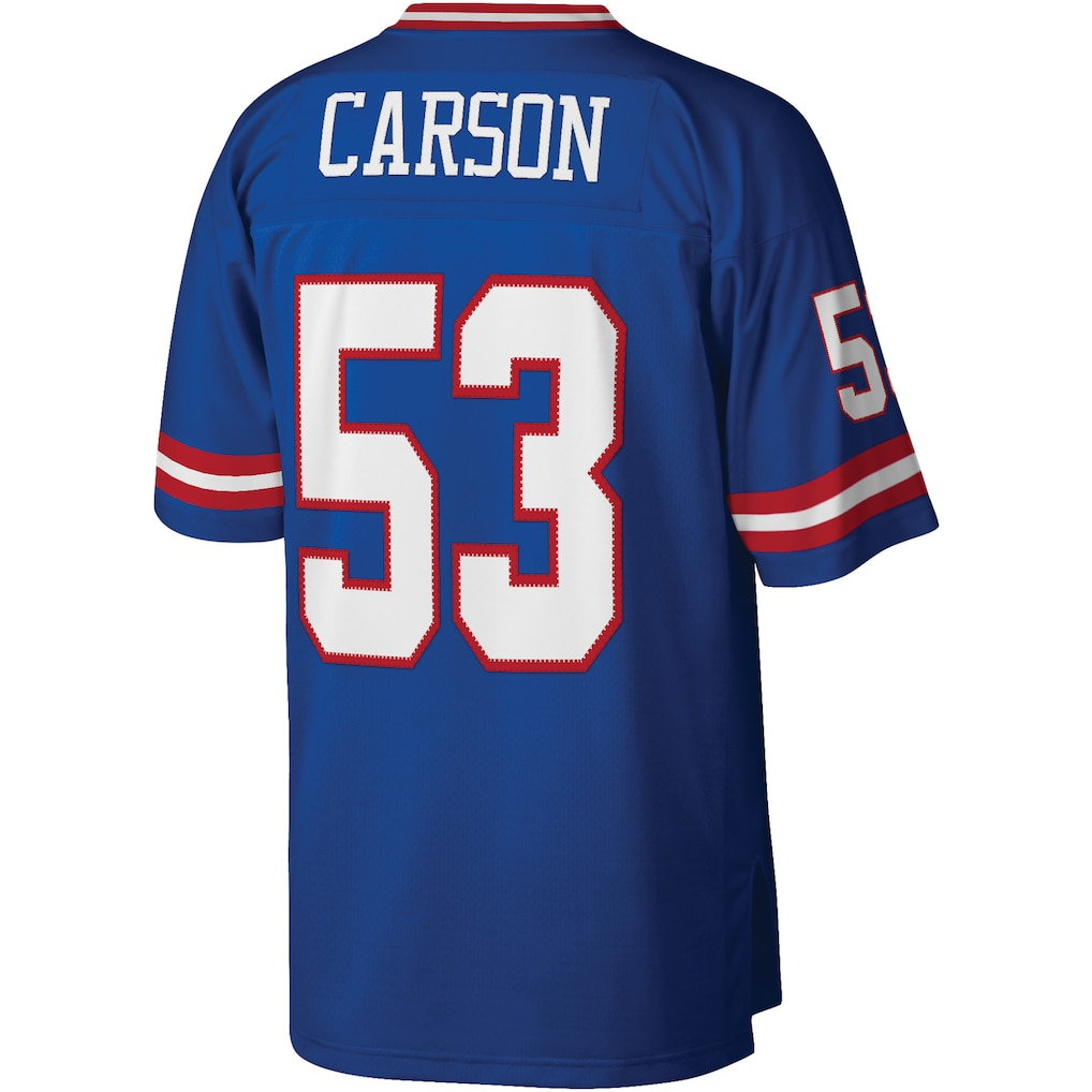 Choea NY.Giants #53 Harry Carson Mitchell & Ness Royal Legacy Replica Jersey
