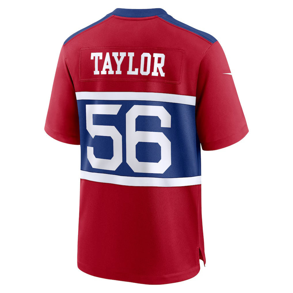 Choea NY.Giants #56 Lawrence Taylor Century Red Alternate Retired Player Game Stitched Jerseys