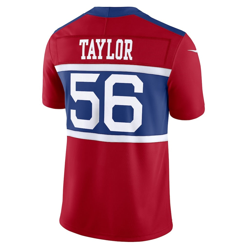 Choea NY.Giants #56 Lawrence Taylor Century Red Alternate Vapor F.U.S.E. Retired Player Limited Stitched Jerseys