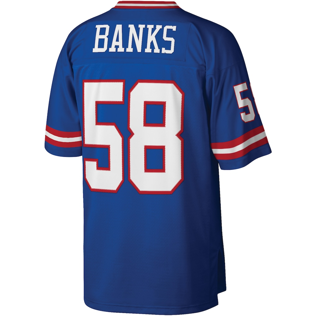 Choea NY.Giants #58 Carl Banks Mitchell & Ness Royal Legacy Replica Jersey