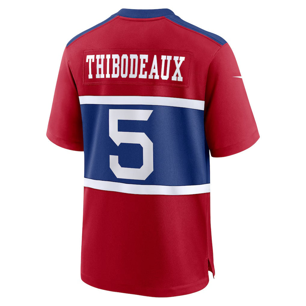 Choea NY.Giants #5 Kayvon Thibodeaux Century Red Alternate Player Game Stitched Jerseys