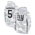 Choea NY.Giants #5 Kayvon Thibodeaux Player Arctic Camo Salute to Service Pullover Hoodies Limited Game Stitched Jerseys