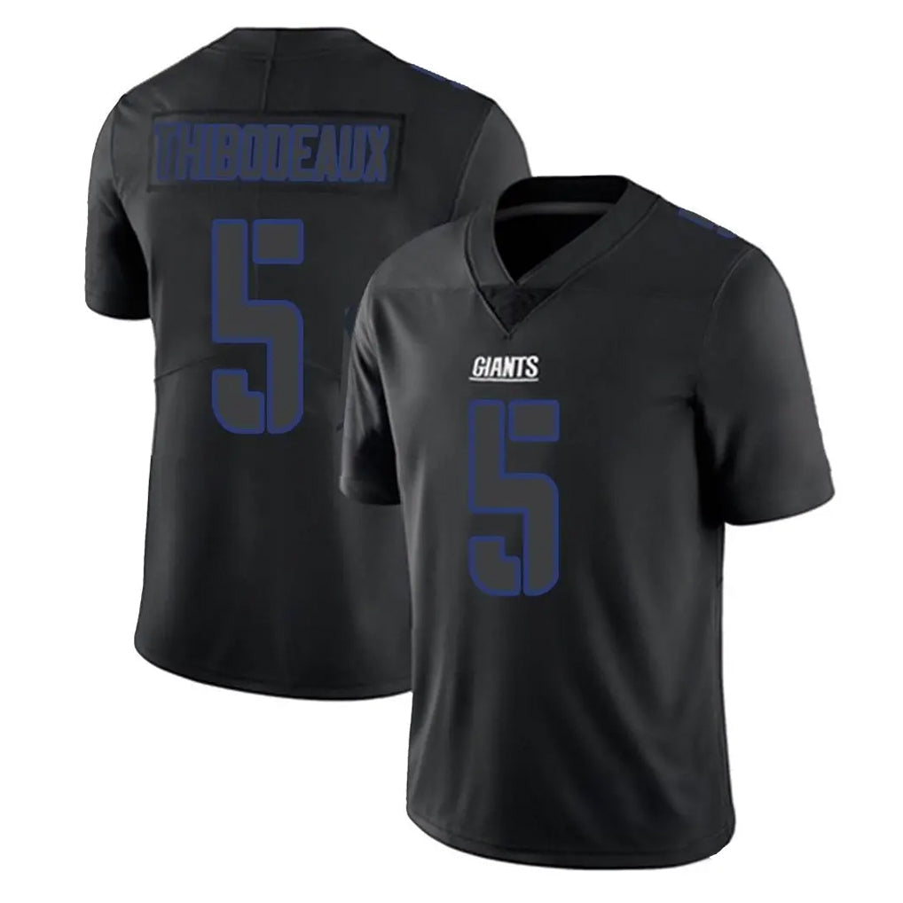 Choea NY.Giants #5 Kayvon Thibodeaux Player Black Impact Limited Home Game Stitched Jerseys