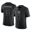 Choea NY.Giants #5 Kayvon Thibodeaux Player Black Limited Reflective Home Game Stitched Jerseys