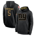 Choea NY.Giants #5 Kayvon Thibodeaux Player Black Salute to Service Hoodies Limited Game Stitched Jerseys