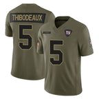 Choea NY.Giants #5 Kayvon Thibodeaux Player Olive 2025 Salute To Service Limited Stitched Jerseys