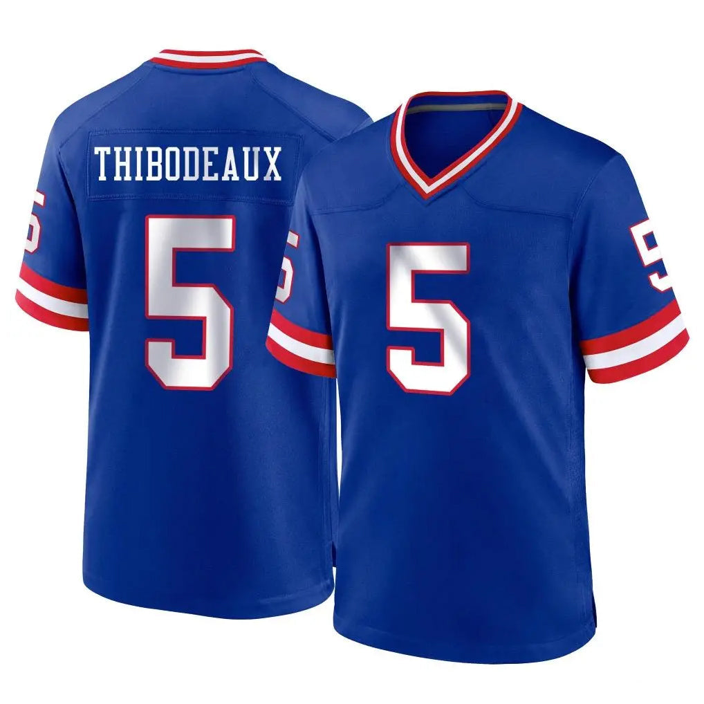 Choea NY.Giants #5 Kayvon Thibodeaux Player Royal Classic Home Game Stitched Jerseys
