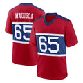 Choea NY.Giants #65 Francis Mauigoa Player Red Century Home Game Stitched Jerseys