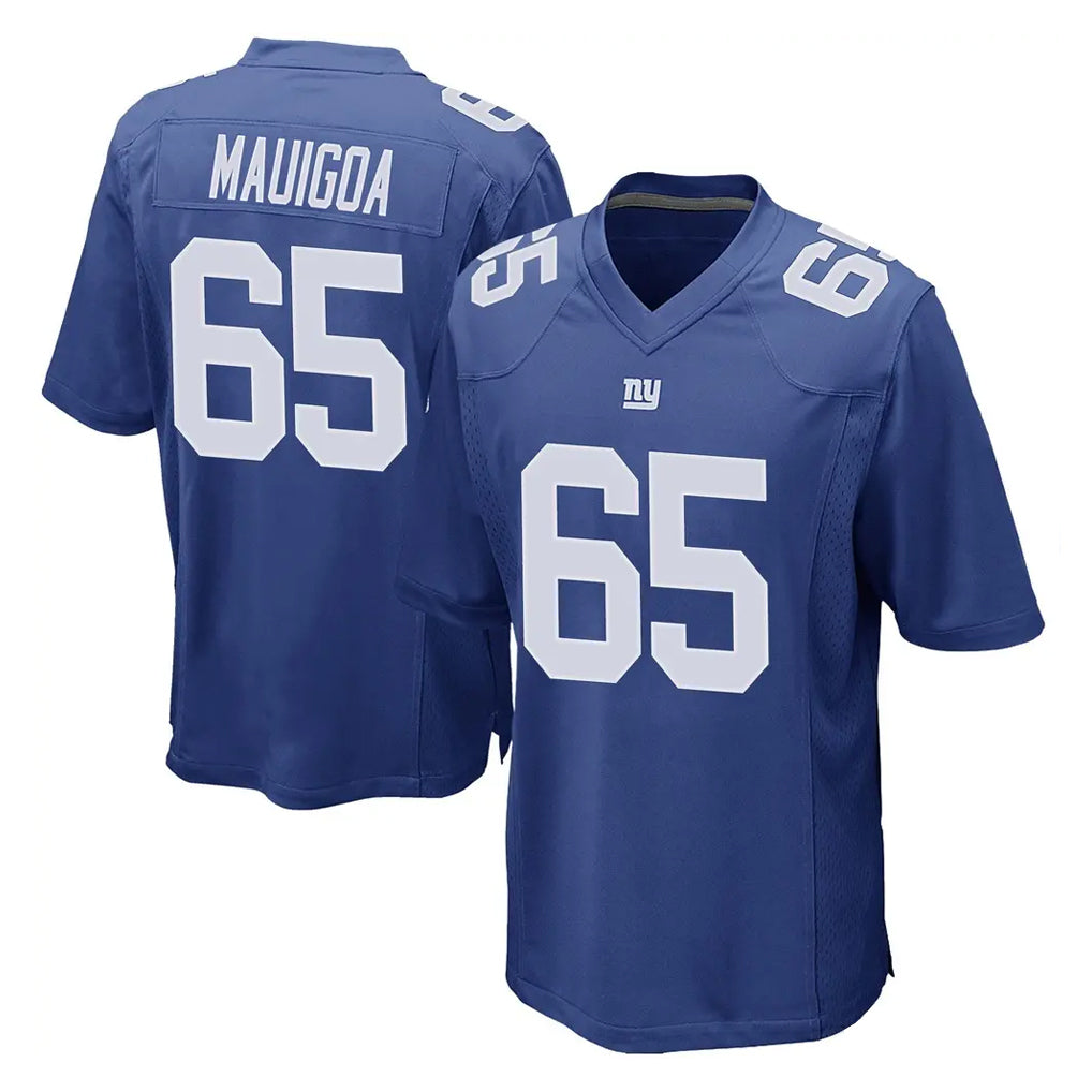 Choea NY.Giants #65 Francis Mauigoa Player Royal Home Game Stitched Jerseys