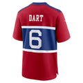 Choea NY.Giants #6 Jaxson Dart Player Red Alternate Century Red Game Stitched Jerseys