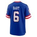 Choea NY.Giants #6 Jaxson Dart Player Royal Alternate Classic Game Stitched Jerseys