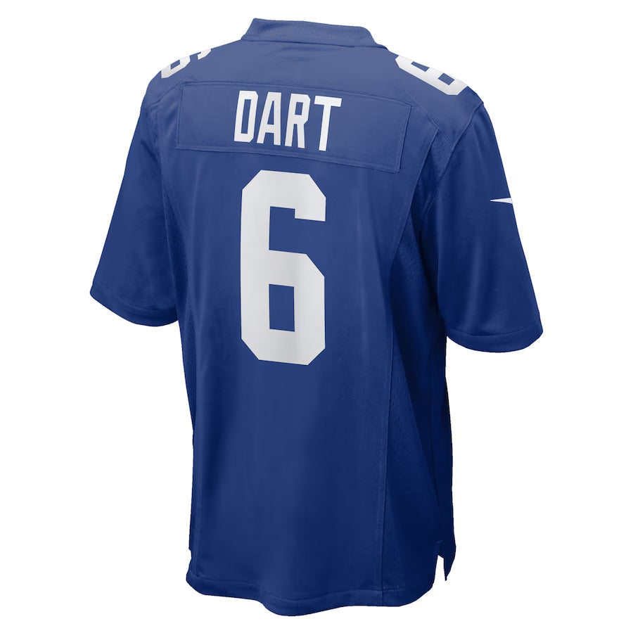 Choea NY.Giants #6 Jaxson Dart Player Royal Home Game Stitched Jerseys