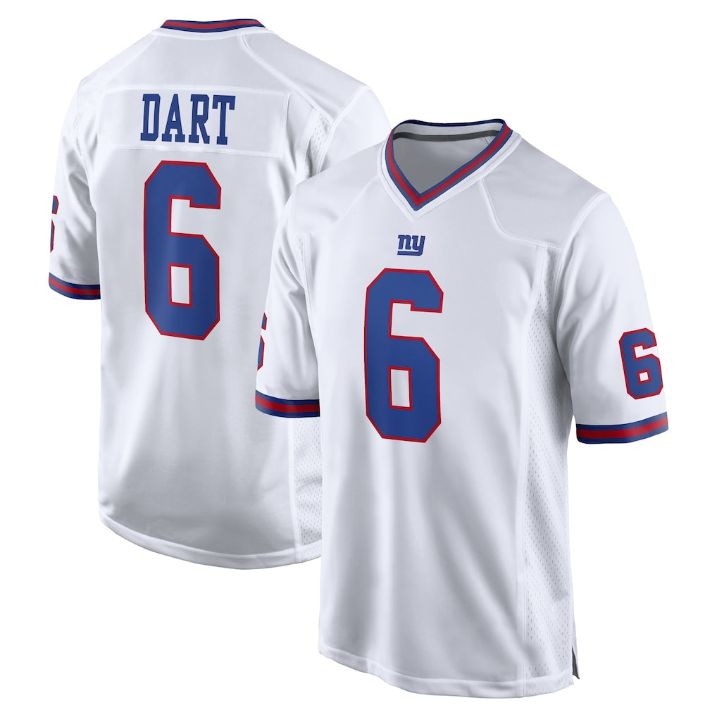 Choea NY.Giants #6 Jaxson Dart Player White Game Home Stitched Jerseys