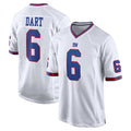Choea NY.Giants #6 Jaxson Dart Player White Game Home Stitched Jerseys